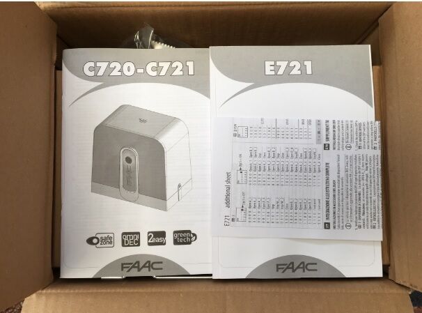 manuales de motor corredera FAAC C721