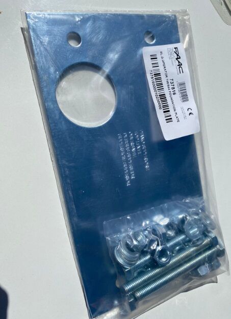 placa de anclaje para barrera faac 614 placa de anclaje barrera faac 614